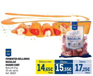 Oferta de Makro - Pimientos Rellenos Bacalao por 17,25€ en Makro