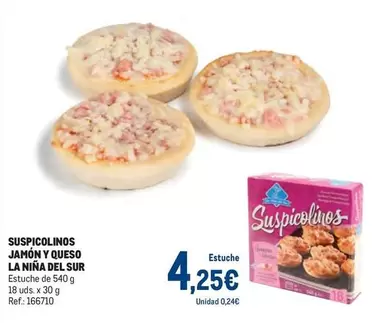 Oferta de La niña del sur - Suspicolinos Jamon Y Queso por 4,25€ en Makro