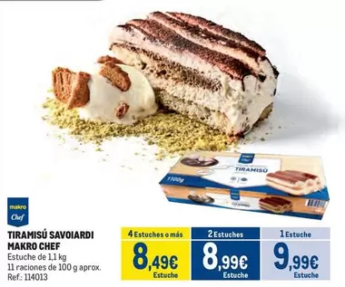 Oferta de Makro - Tiramisù Savoiardi por 9,99€ en Makro