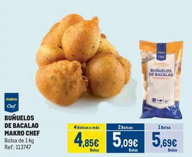 Oferta de Makro - Chef Buñuelos De Bacalao por 5,69€ en Makro