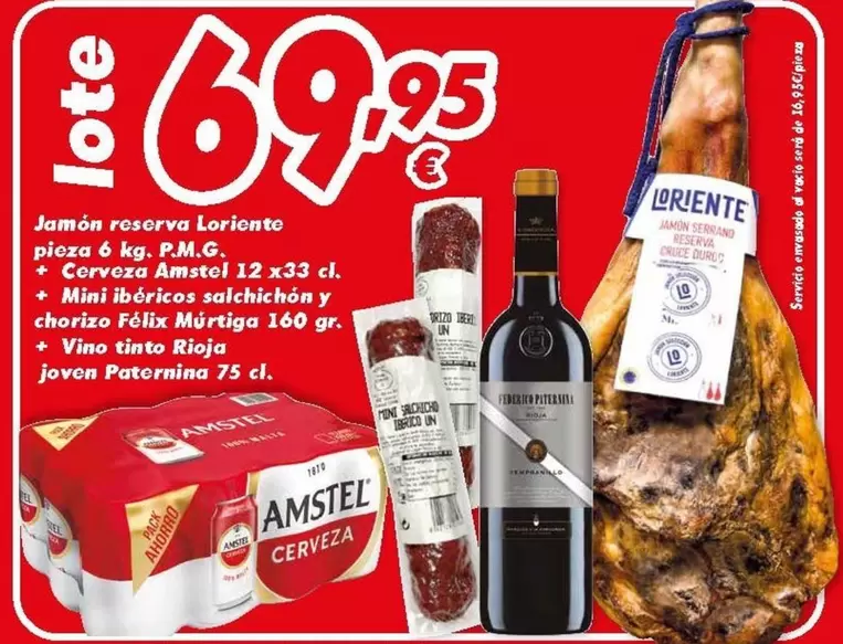 Oferta de Loriente - Jamon Reserva  por 69,95€ en Supermercados Piedra