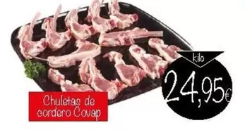 Oferta de Covap - Chuletas De Cordero por 24,95€ en Supermercados Piedra