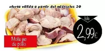 Oferta de Mollejas De Pollo por 2,99€ en Supermercados Piedra