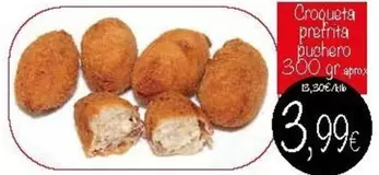 Oferta de Croqueta Prefrita Puchero por 3,99€ en Supermercados Piedra