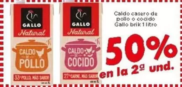 Oferta de Gallo - Caldo Casero De Pollo O Cocido en Supermercados Piedra
