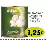 Oferta de Ifa Eliges - Champinon Entero por 1,25€ en Supermercados Piedra
