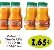 Oferta de Simon Life - Refresco por 1,65€ en Supermercados Piedra