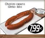 Oferta de Olmo - Chorizo Casero por 7,99€ en Supermercados Piedra