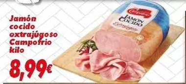 Oferta de Campofrío - Jamón Cocido Extrajugoso por 8,99€ en Supermercados Piedra