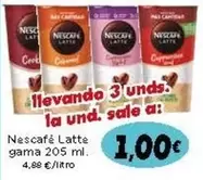 Oferta de Nescafé - Latte Gama por 1€ en Supermercados Piedra
