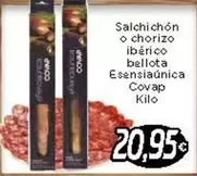 Oferta de Covap - Salchichon O Chorizo Iberico Bellota Esensiaúnica por 20,95€ en Supermercados Piedra