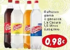 Oferta de La Casera - Refresco Gama O Gaseosa por 0,98€ en Supermercados Piedra