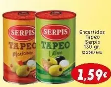 Oferta de Serpis - Encurtidos Tapeo por 1,59€ en Supermercados Piedra