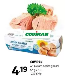 Oferta de Coviran - Atun Claro Aceite Girasol por 4,19€ en Coviran