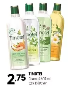 Oferta de Timotei - Champú por 2,75€ en Coviran