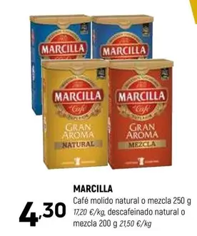 Oferta de Marcilla - Café Molido Natural O Mezcla por 4,3€ en Coviran