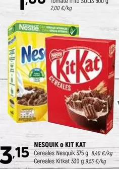Oferta de Nestlé - Nesquik O Kit Kat por 3,15€ en Coviran