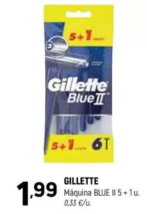 Oferta de Gillette - Maquina Blue II 5 + 1 por 1,99€ en Coviran