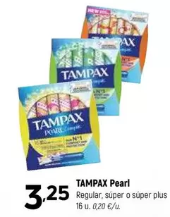 Oferta de Tampax - Pearl por 3,25€ en Coviran