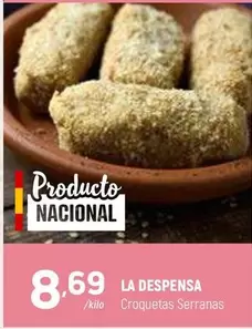Oferta de La Despensa - Croquetas Serranas por 8,69€ en Coviran