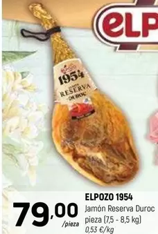 Oferta de Elpozo - Elpozo 1954 Jamon Reserva Duroc por 79€ en Coviran