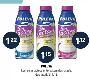 Oferta de Puleva - Leche Sin Lactosa Entera por 1,15€ en Coviran