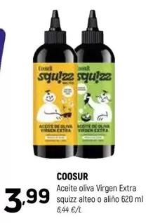 Oferta de Coosur - Aceite Oliva Virgen Extra Squiz Alto O Alino por 3,99€ en Coviran