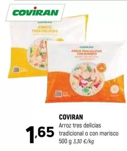 Oferta de Coviran - Arroz Tres Delicias Tradicional O Con Marisco por 1,65€ en Coviran