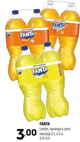 Oferta de Fanta - Limón, Naranja O Zero Naranja por 3€ en Coviran