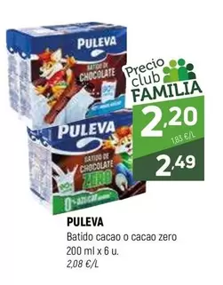 Oferta de Puleva - Batido Cacao O Cacao Zero por 2,49€ en Coviran