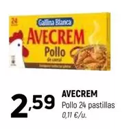 Oferta de Avecrem - Pollo 24 Pastillas por 2,59€ en Coviran