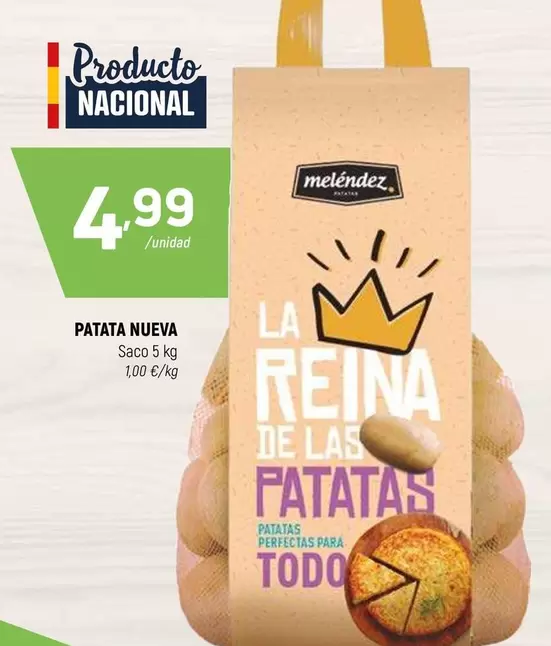Oferta de Melendez - Patata Nueva por 4,99€ en Coviran