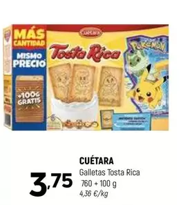 Oferta de Cuétara - Galletas Tosta Rica por 3,75€ en Coviran