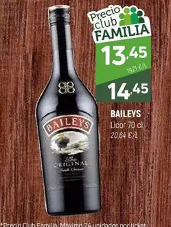 Oferta de Baileys - Licor por 13,45€ en Coviran