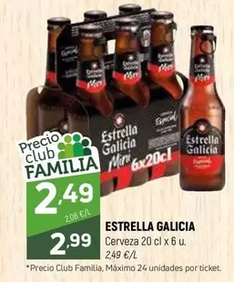 Oferta de Estrella Galicia - Cerveza por 2,99€ en Coviran