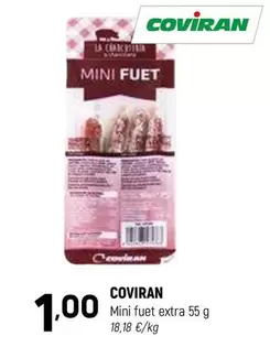 Oferta de Coviran - Mini Fuet Extra por 1€ en Coviran