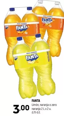 Oferta de Fanta - Limón Naranja O Zero Naranja por 3€ en Coviran