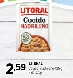 Oferta de Litoral - Cocido Madrileno por 2,59€ en Coviran