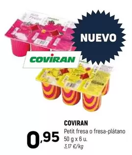 Oferta de Coviran - Petit Fresa O Fresa-platano por 0,95€ en Coviran