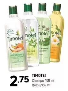 Oferta de Timotei - Champu por 2,75€ en Coviran