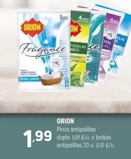 Oferta de Orion - Pinza Antipolillas Duplo por 1,99€ en Coviran