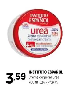 Oferta de Instituto Español - Crema Corporal Urea por 3,59€ en Coviran