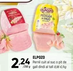 Oferta de Elpozo - Pernil Cuit Al Suc O Pit De por 2,24€ en Coviran