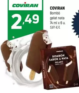 Oferta de Coviran - Bombo Gelat Nata por 2,49€ en Coviran