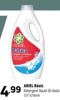 Oferta de Ariel - Basic Detergent Liquid 30 Dosis por 4,99€ en Coviran