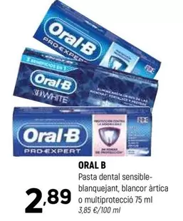 Oferta de Oral B - Pasta Dental Sensible por 2,89€ en Coviran