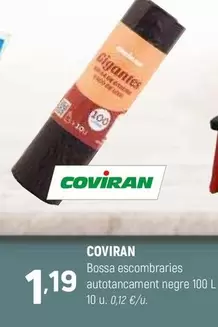 Oferta de Coviran - Bossa Escombraries Autotancament Negre por 1,19€ en Coviran