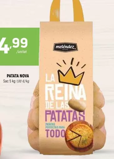 Oferta de Melendez - Patata Nova por 4,99€ en Coviran