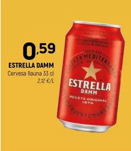 Oferta de Estrella Damm - Cervesa Llauna por 0,59€ en Coviran
