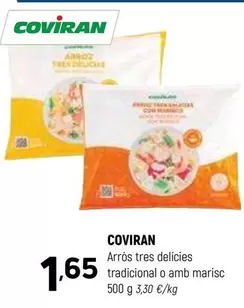 Oferta de Coviran - Arros Tres Delicies Tradicional O Amb Marisc por 1,65€ en Coviran